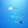 2X130 Clip Magnifying Glass with Spring Pipe MG15122-1